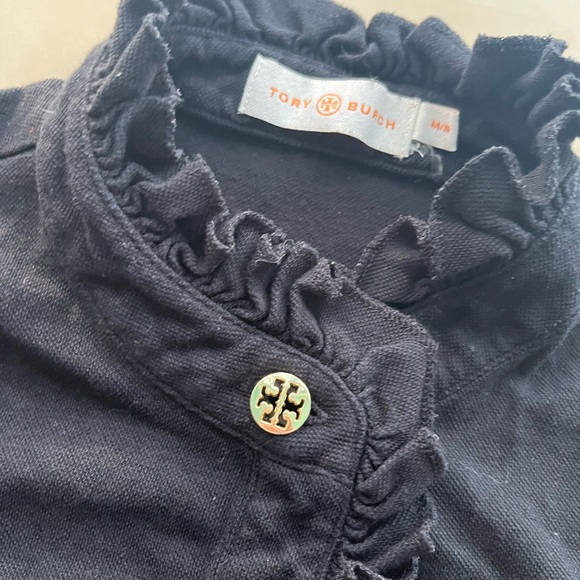 tory burch lace trim collared tank top - Picture 2 of 3